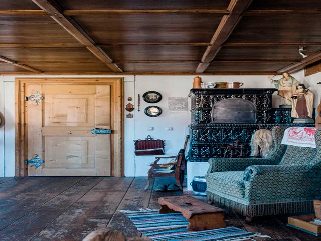 Blick in die Räumlichkeiten des Pfrontener Heimathauses