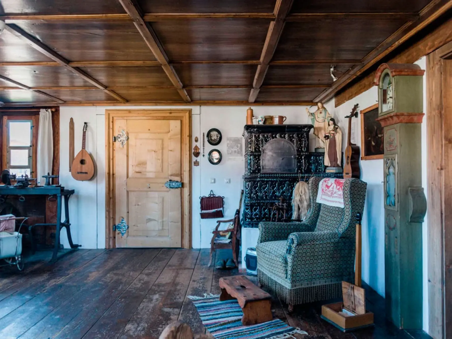 Blick in die Räumlichkeiten des Pfrontener Heimathauses